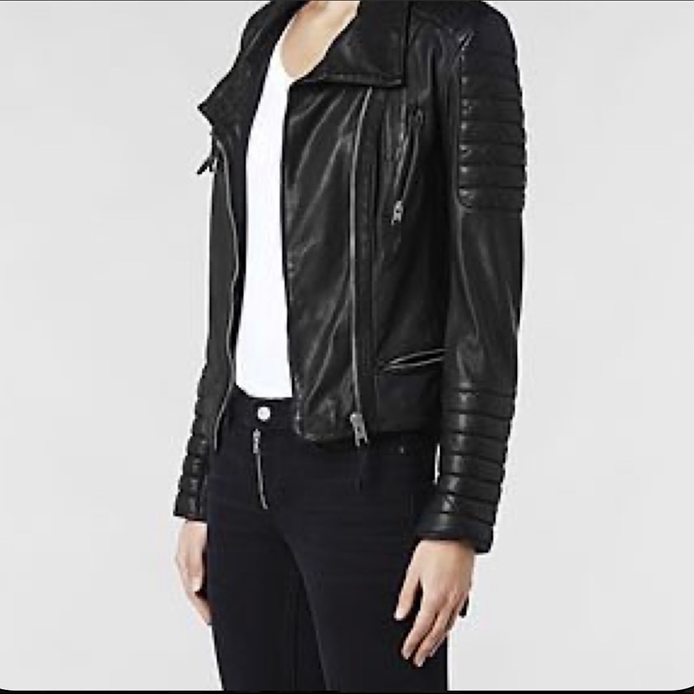 ✨Authentic AllSaints Moto Biker Leather Jacket✨